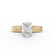 The Claire Set With A 2 Carat Oval Moissanite Online Sale