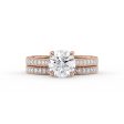 The Catherine Set With A 1.5 Carat Round Moissanite Fashion