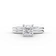 The Claire Set With A 2.5 Carat Princess Moissanite Online Sale