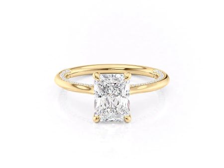 The Claire Set With A 4.5 Carat Radiant Moissanite Fashion