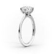 The Claire Set With A 2.5 Carat Princess Moissanite Online Sale