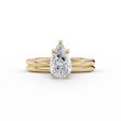 The Claire Set With A 1.5 Carat Pear Moissanite on Sale