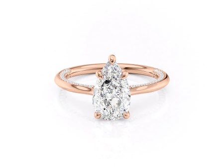 The Claire Set With A 5 Carat Pear Moissanite For Cheap