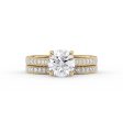 The Catherine Set With A 3 Carat Round Moissanite Online Hot Sale