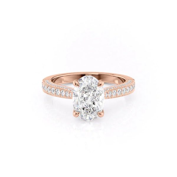 The Catherine Set With A 1.5 Carat Oval Moissanite Supply