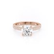 The Catherine Set With A 1.5 Carat Round Moissanite Fashion