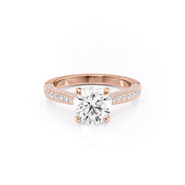 The Catherine Set With A 1.5 Carat Round Moissanite Fashion