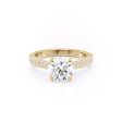 The Catherine Set With A 3 Carat Round Moissanite Online Hot Sale